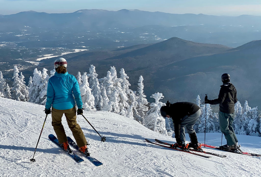 Skiing outside of Burlington, VT