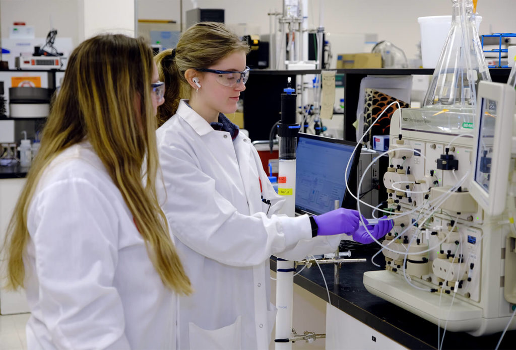 Workers in a lab